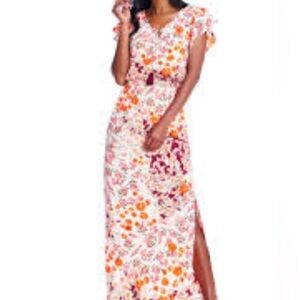 NWT: Adrianna Papell Cap Sleeve Maxi Dress